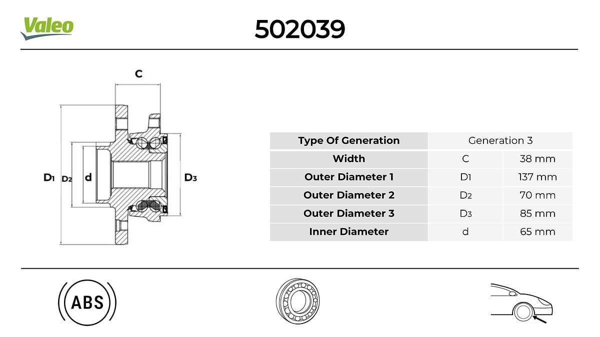 VALEO 502039 | Porya Ön 5 Bijon Astra H