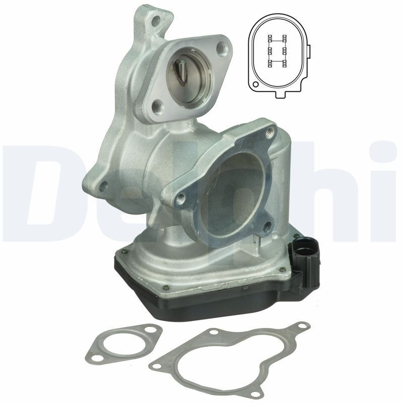 DELPHI EG10404-12B1 | EGR Valfi A4 A6 2.0 TDI Blb Bna Bre Brd Brf Bvf Bva Bvg 05-08