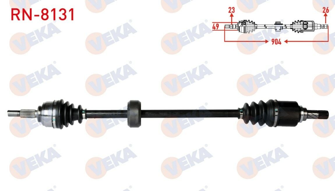 VEKA RN8131 | Dacia Logan MCV 2013- Sağ Aks Komple