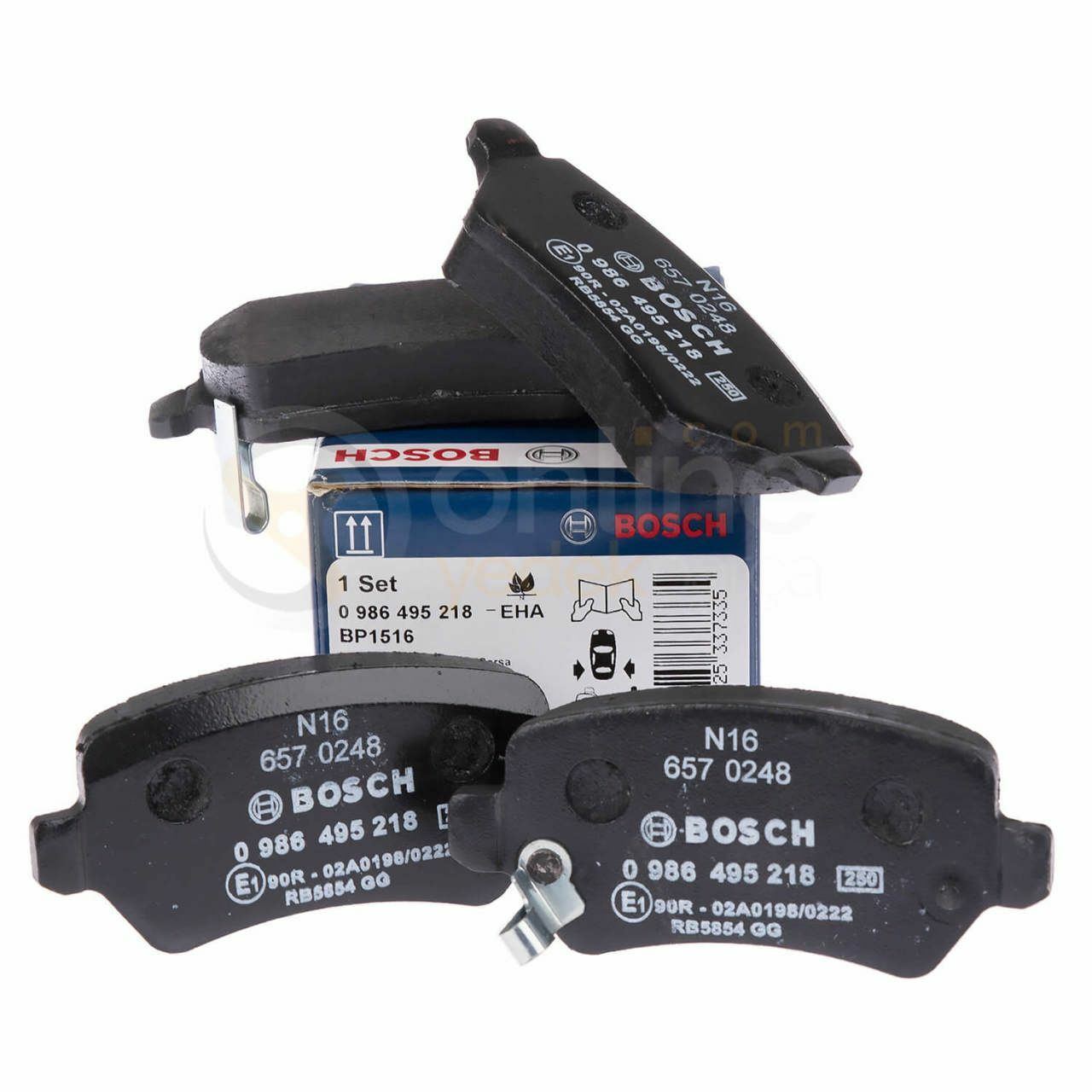 BOSCH 0986424646 | Opel Astra H Arka Teker Diskli Fren Balata Takımı