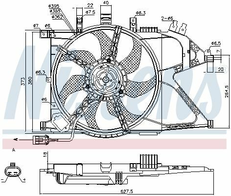 NISSENS 85196 | Fan Motoru Davlumbazlı Opel Corsa C 01-03 Z14xe