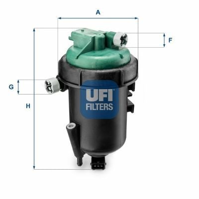 UFI 55.175.00 | Mazot Filtresi 06-Doblo 1.3Mjt **Oe**