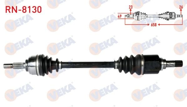 VEKA RN8130 | Dacia Logan MCV 2013- Sol Aks Komple