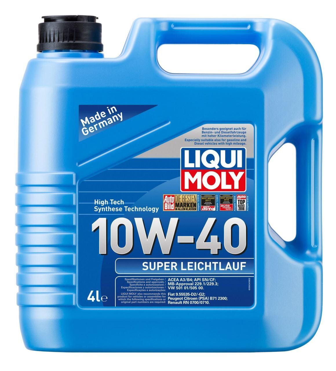 LIQUI MOLY 9504 | Super Leichtlauf 10W-40 Motor Yağı 4 LT (9504)