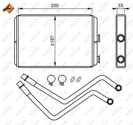 NRF 54211 | Kalorifer Radyatörü Expert III Jumpy III Scudo III C8 P807 2.0 HDI 16V / 1.6 HDI 16V