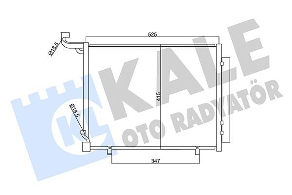 KALE 357720 | FORD PUMA 2020 Model Sonrası Klima Radyatörü (Kondenser)