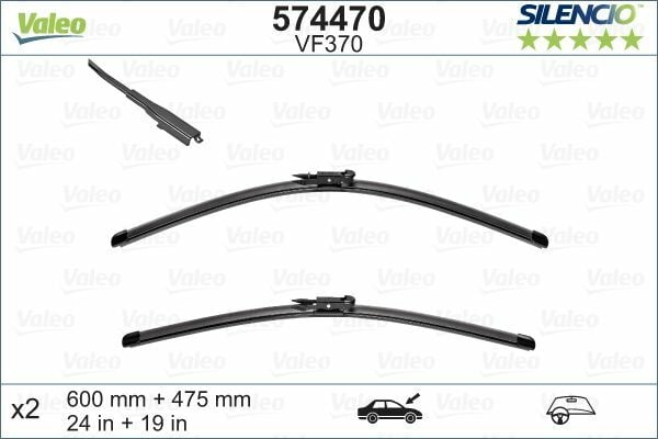 VALEO 574470 | Silgi Süpürgesi Tk 60 + 47.5Cm 3-Seri (E90-E91-F30-F31-F34-F80-F81)