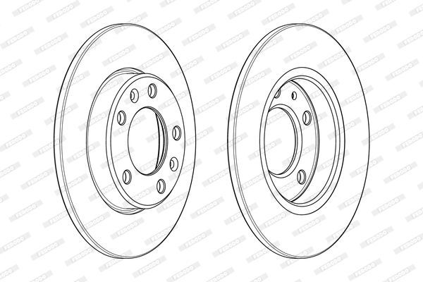 FERODO DDF2406C | Disk Arka 14-Pt.308 Kaplamalı | 1 Adet