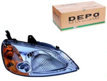 DEPO 217-1134R-LD-EM | Ön Far Sağ-(Elektrikli)-(Honda: Civic Sedan 01-03)