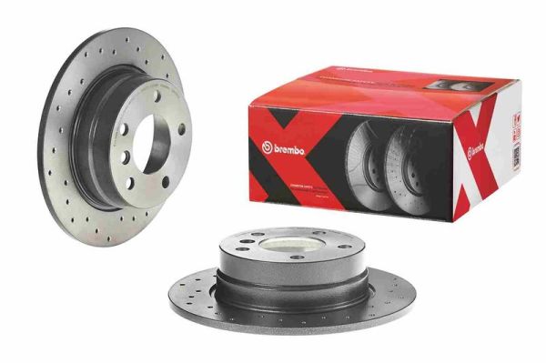 BREMBO 08.9787.1X | Fren Diski Arka Delikli BMW E81-E87 116I 118D 118I | 2 Adet