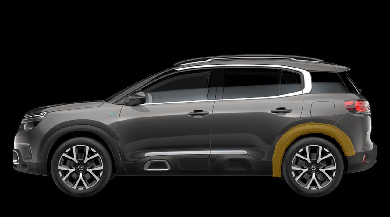 PSA 98168336XT | Citroen C5 Aircross Arka Sol Çamurluk Dodiği Orijinal