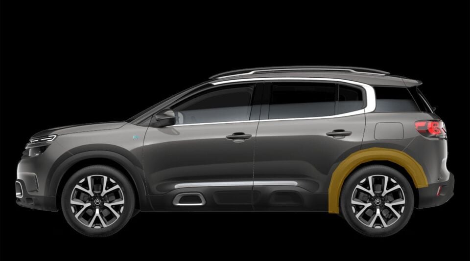 PSA 98168336XT | Citroen C5 Aircross Arka Sol Çamurluk Dodiği Orijinal