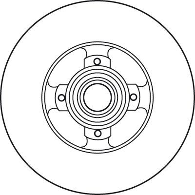 TRW DF6128BS | Disk + Rulman Arka (Ad) 08-Partner-Brl-C4.Pcs 1.6Hdi (1.Disk + 1.Rlm) + ABS (Kutu Fıyat Tek) | 2 Adet