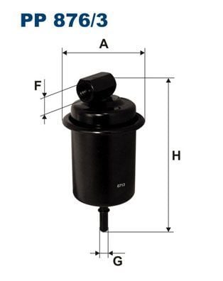 FILTRON PP876-3 | Benzin Filtresi 11-13 i10 1.1