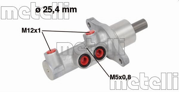 METELLİ 05-0718 | Ana Merkez Alüminyum (+ ABS) (Ford Focus 1.6 1.8 2.0 Benzinli + Dizel 05-Kuga 2.0 TDCI 08-12)