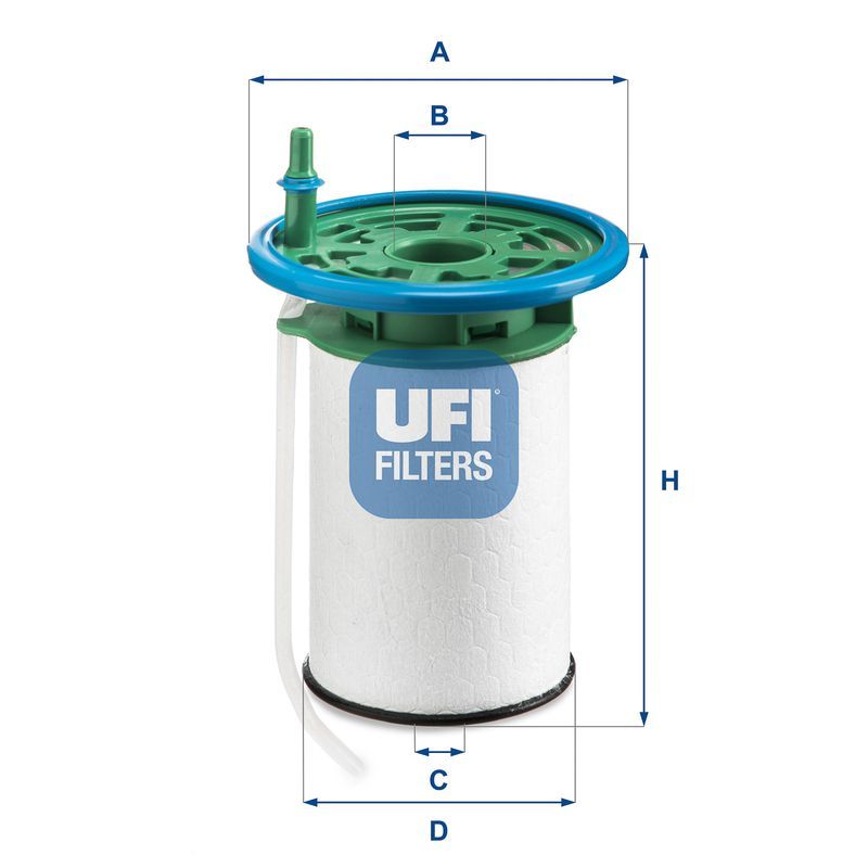 UFI 26.053.00 | Mazot Filtresi 16-Boxer-Jumper 2.0Hdi **Oe**