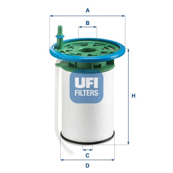UFI 26.053.00 | Mazot Filtresi 16-Boxer-Jumper 2.0Hdi **Oe**