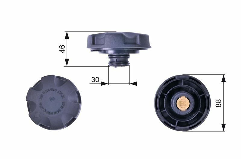 GATES RC241 | Genleşme Kavanoz Kapağı 05-1-Seri (E81-E87-F20-F21) 3-Seri (E90-E91-F30-F80) X1-X3-X4-X6