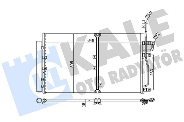 KALE 391000 | Klima Radyatörü (Kondenser) Antara-Captiva 2.0D *Z20dmh*
