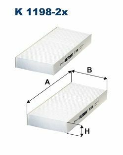 FILTRON K1198-2X | Polen Filtresi 02-Cr-V 01-06 Civic