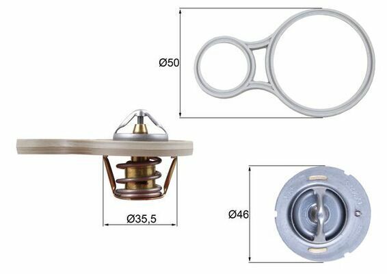 MAHLE TX25591 | Termostat 91°C 02-Mini Cooper