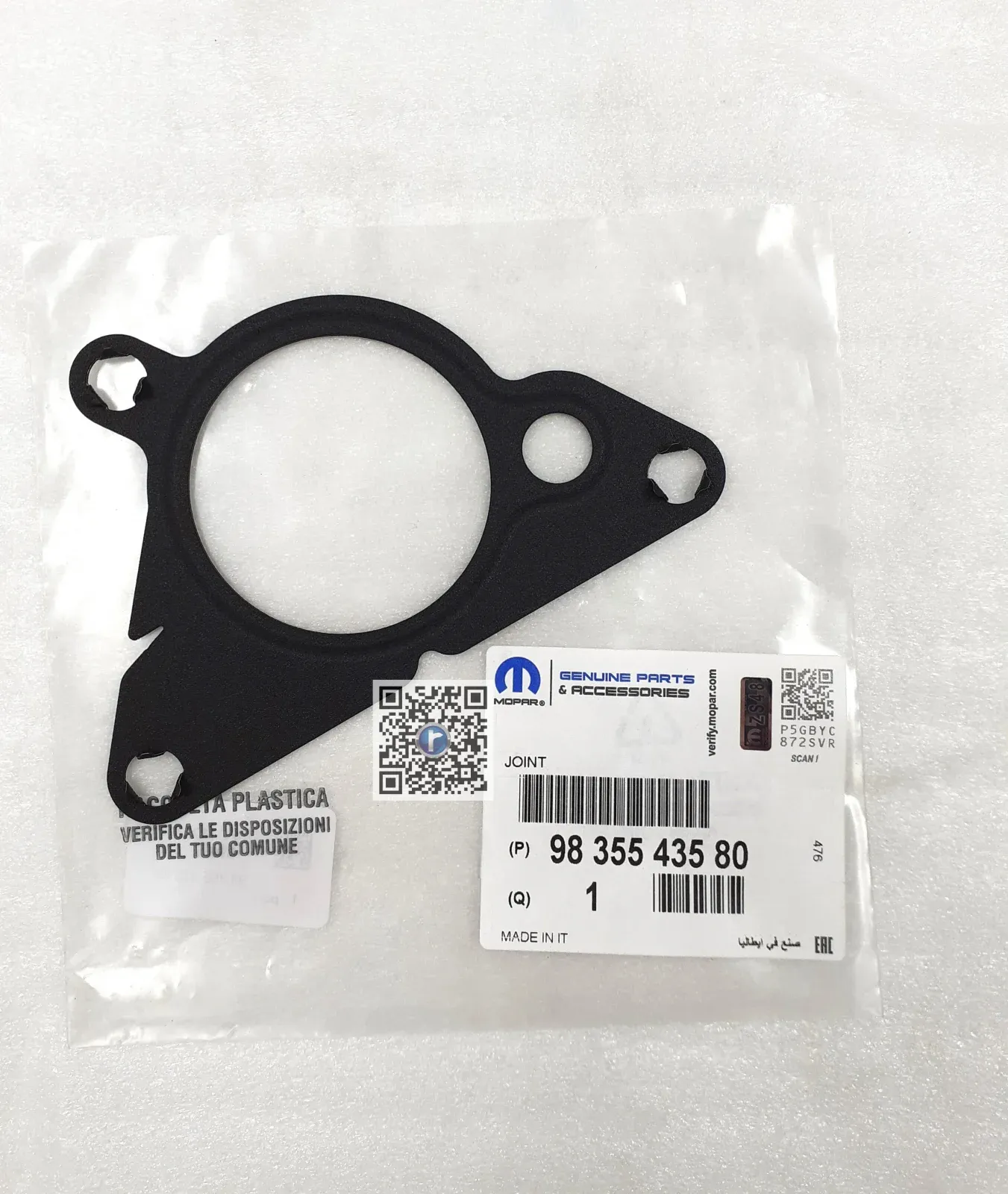 PSA 9835543580 | Vakum Pompa Contası
