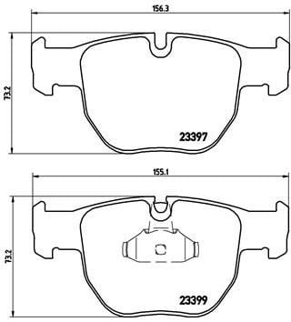 BREMBO P44012 | Fren Balatası Ön Landrover Rangerover III 3.0 Td6 2002-2012