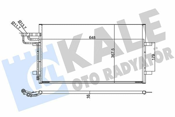 KALE 386100 | Klima Radyatörü (Kondenser) 04-11 Focus-Cmax