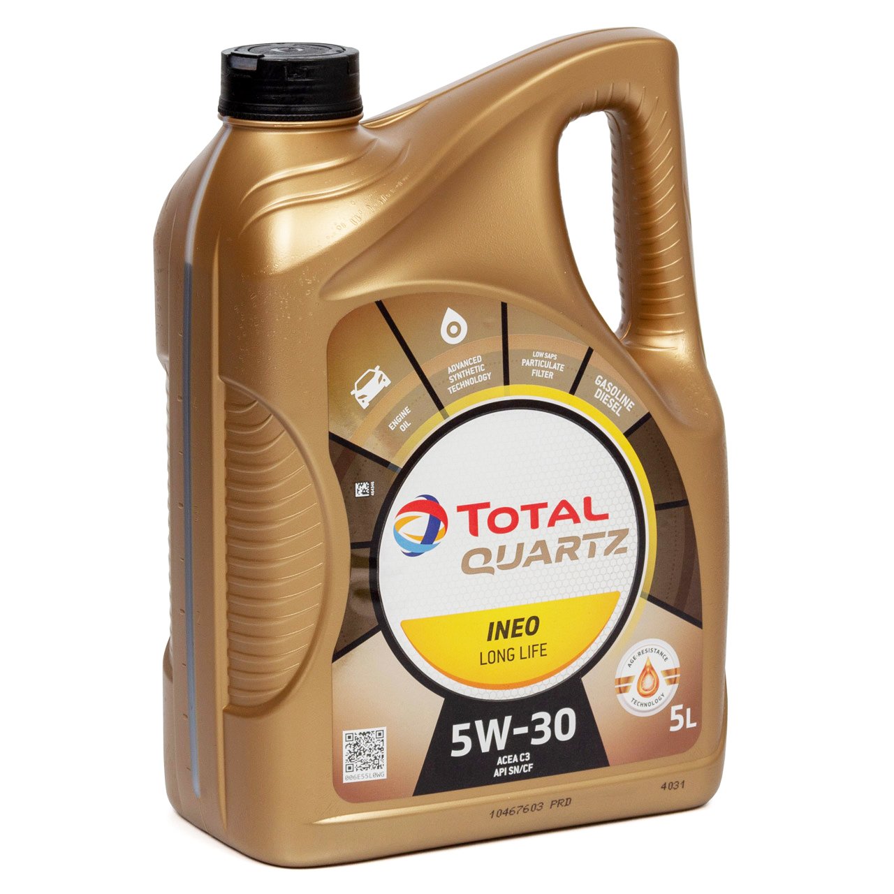 TOTAL 213819 | Quartz İneo Long Life 5W30 5lt Motor Yağı Partiküllü Psa Onaylı Acea C3