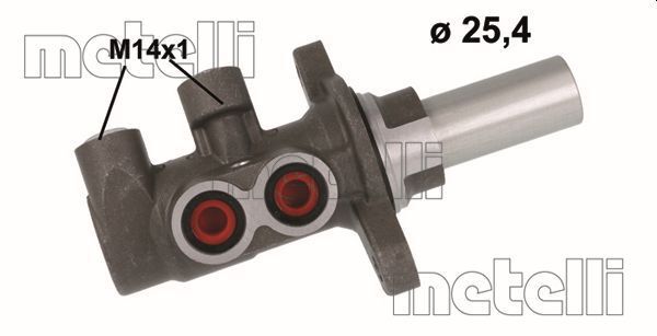 METELLİ 05-1174 | Fren Silindiri Ana Merkez 1.0 / 1.5 / 1.6 Ecobost 1.5 / 1.6 / 2.0 TDCI Ford: Focus Cmax 12-Kuga 12-Connect 14 -