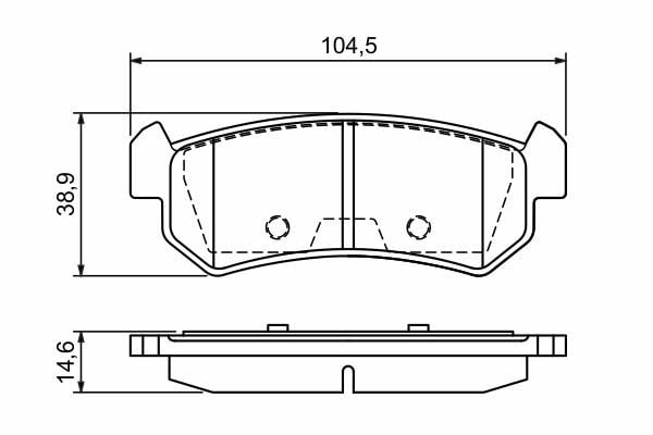 BOSCH 0986494133 | Fren Balata Arka Aveo / Kalos Hatchback (T200) 03-081.4 16V Aveo / Kalos Hatchback (T250, T255) 06-111.4 1.2 Aveo / Kalos Sedan (T200) 03-081.4 Aveo / Kalos Sedan (T250, T255) 05-131.2 1.4 1.4 1.4 Lacetti (J200) 05-131.4 16V 1.6 1.8 1.8