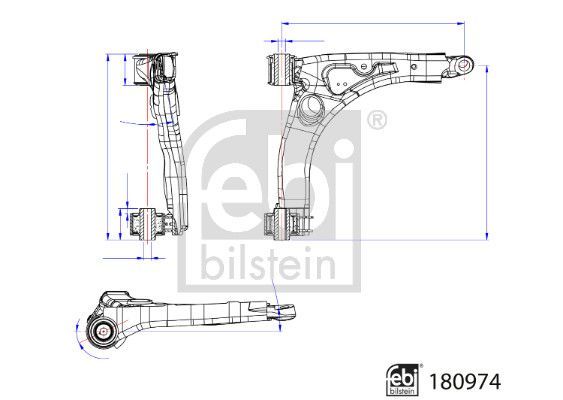 FEBI BILSTEIN 180974 | / Sağ Salıncak VW Crafter 17 -
