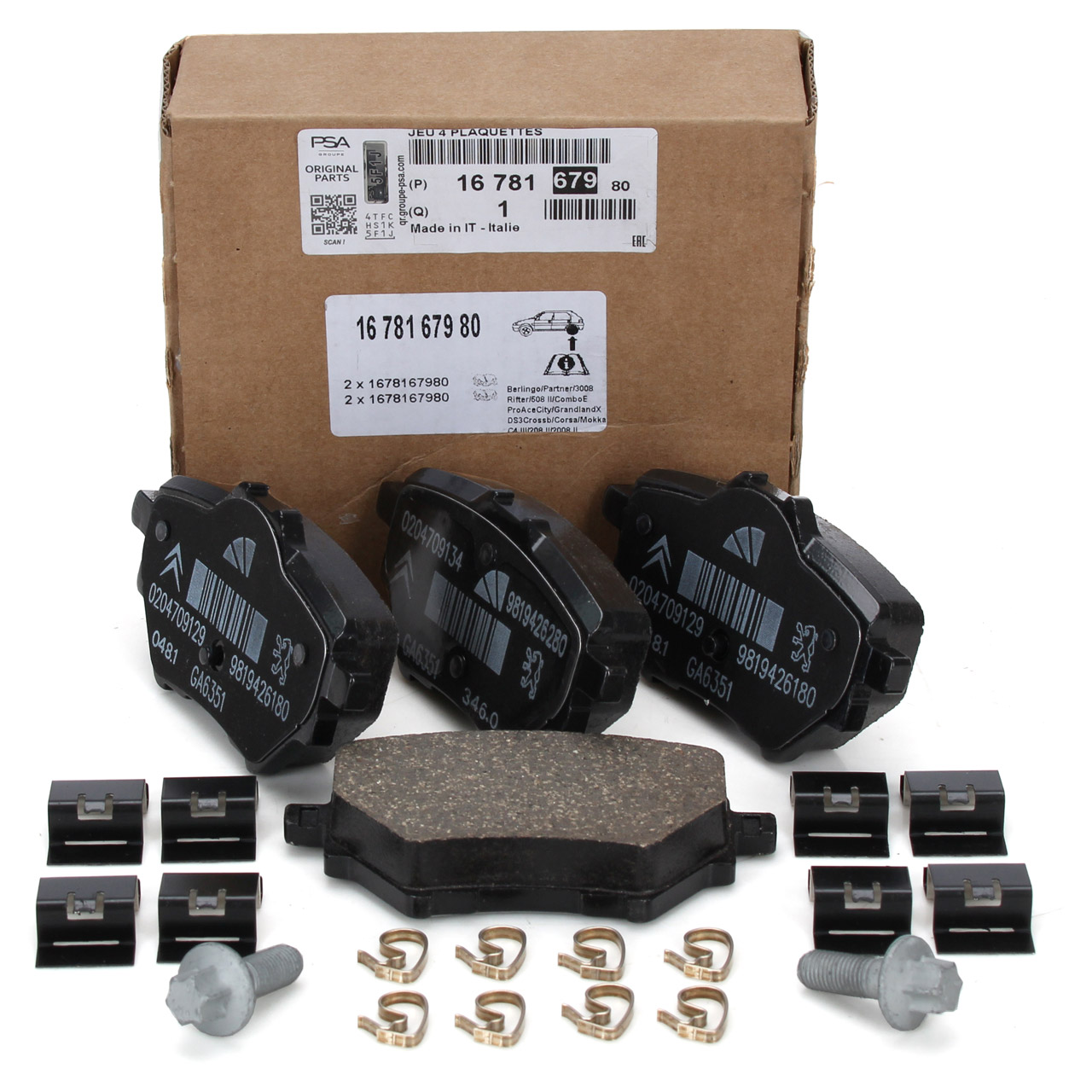 PSA 1678167980 | Peugeot 308 P5 Arka Fren Balatası Orjinal