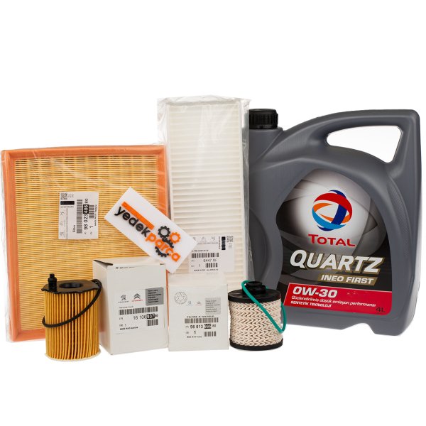 Peugeot 5008 1.6 Hdi Euro 6 Periyodik Yağ Bakım Filtre Seti Orijinal