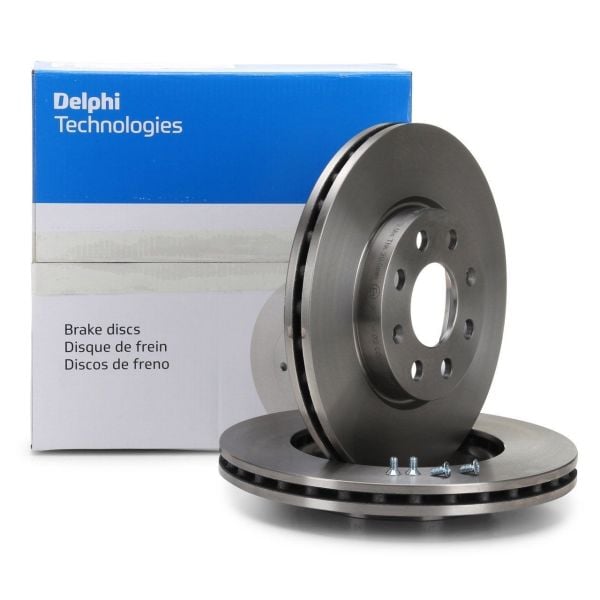 DELPHI BG4696C | Peugeot 407 Ön Fren Disk Takımı Dephi Marka Alman Ürünü 4249K1