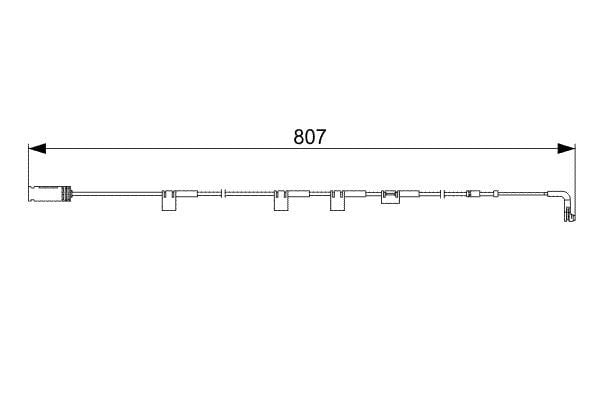 BOSCH 1987473058 | Fren Balata Kablosu On 07-Mini Cooper