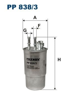 FILTRON PP838-3 | Mazot Filtresi <02 Focus-Mondeo 1.8Di-TDCI
