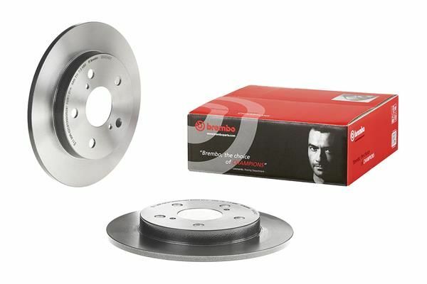 BREMBO 08.A534.21 | Fren Diski Arka Düz (259-5)-UV Coated (Toyota Corolla 07 / 11 1.4-1.6 VVTI Benzinli / Auris 07 / 11 | 2 Adet