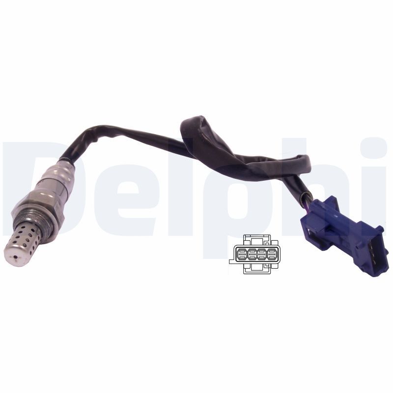 DELPHI ES20308-12B1 | Oksijen Sensörü (Citroen Berlingo C2 C3 C4 C5 C6 C8 / Peugeot:106 206 207 307 406 407 Partner)