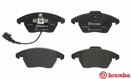 BREMBO P85146 | Ön Fren Balatası-Kablolu-(VW Caddy 04-15 Golf 04-14 Passat 06-11 Polo 10-Audi A3 04-13