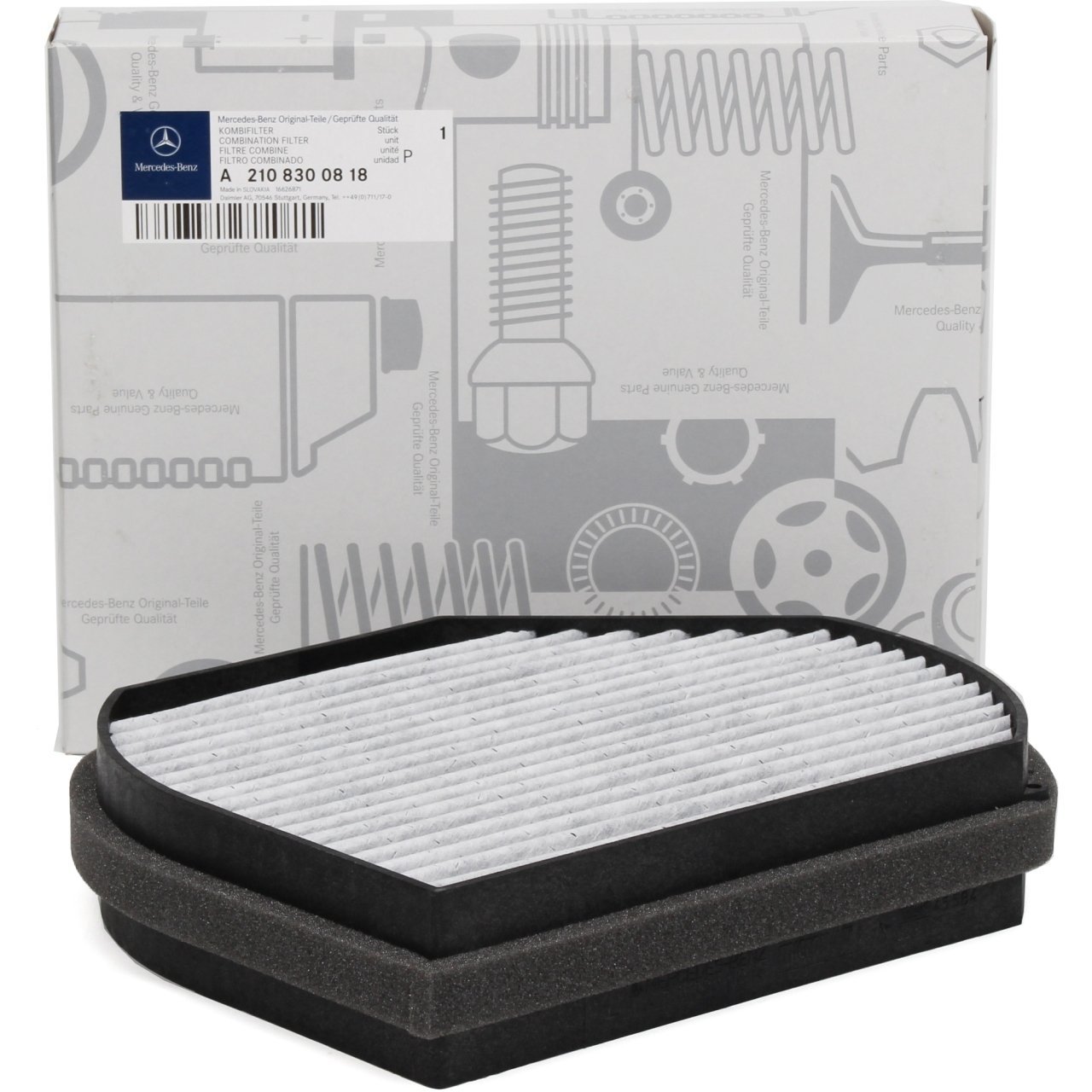 MERCEDES-BENZ A2108300818 | W208 CLK Serisi Karbonlu Polen Filtresi Orijinal (2108300818)