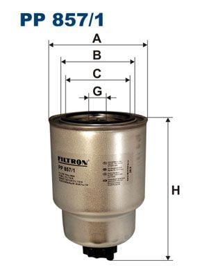 FILTRON PP857-1 | Mazot Filtresi 06-Navara-Pathfinder 2.5Dci