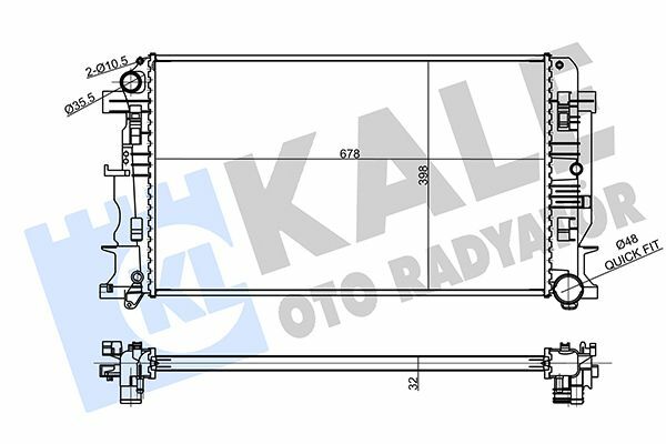 KALE 354980 | Radyatör 06-Sprinter + Ac