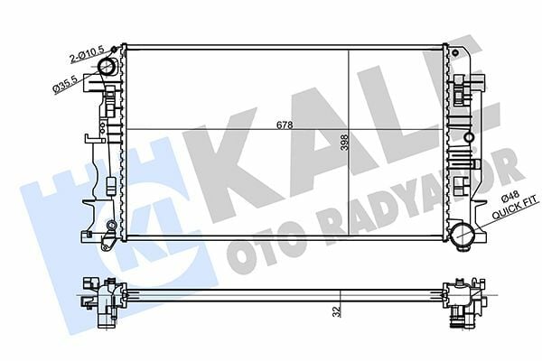 KALE 354980 | Radyatör 06-Sprinter + Ac