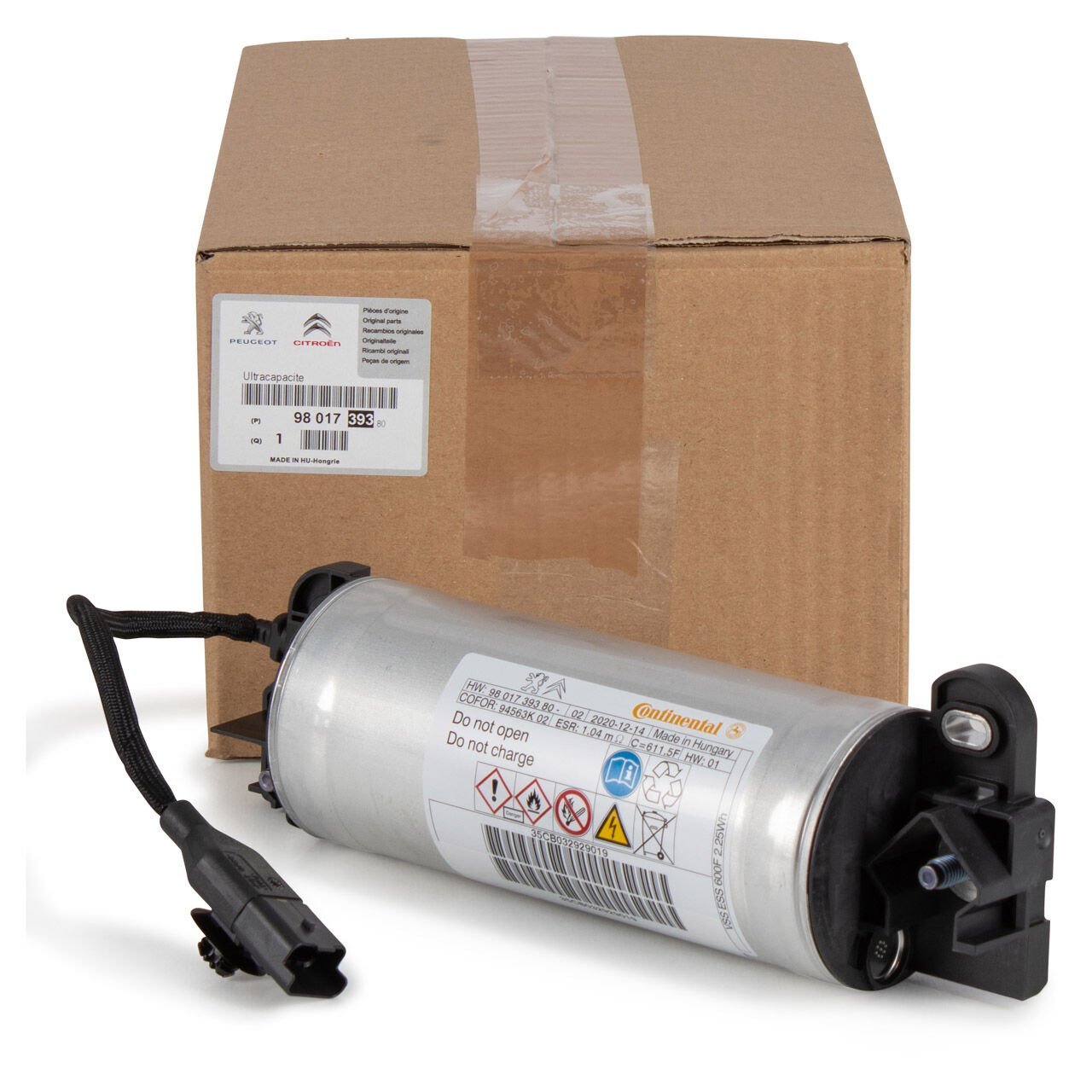 PSA 9852039780 | Peugeot Partner 2009-2019 Start Stop Kapasitörü Tüpü Orijinal