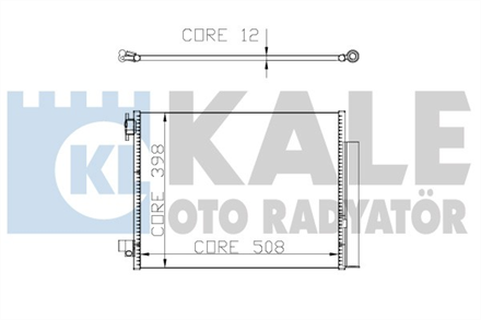 KALE 050ABC080 | Renault Clio 4 2012-2018 Klima Radyatörü