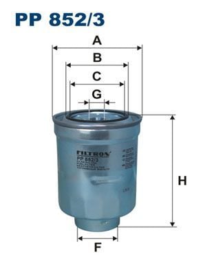 FILTRON PP852-3 | Mazot Filtresi 10-Lancer-Asx-Outlander