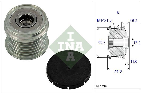 INA 535002410 | Alternatör Kasnağı Volvo (S40-V40) (- 04)