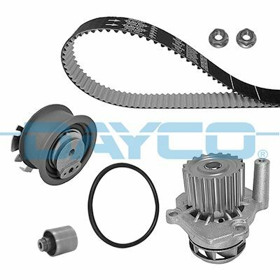 DAYCO KTBWP2964 | Triger Seti + Su Pompası *Teflonlu Kayıs* (VW Caddy 04-11 Golf 02-09 Passat 03-11 Polo 02-10 Transporter T5 1.9 03-10 Audi A3 01-13 A4 01-08) Bjb-Bxe-Axb-Asz