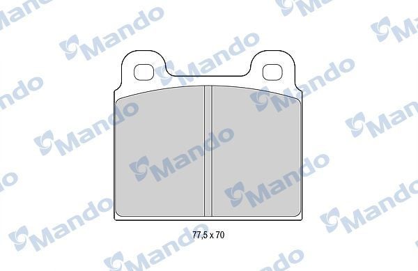MANDO MBF015052 | Fren Balata Ön 66-72 S.Seri-250S-280S.Se.Sel-300Sel